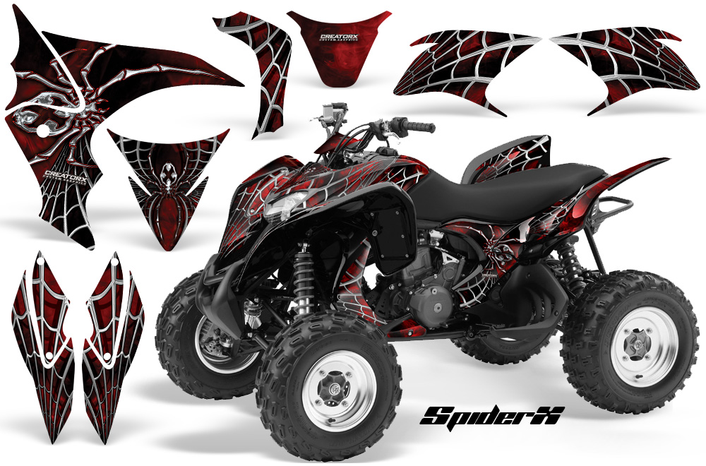 Honda TRX700XX 2008 Graphics Kit SpiderX Red